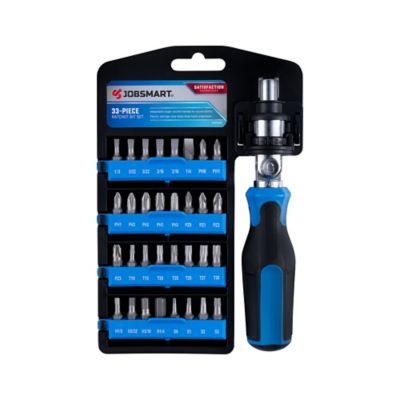 JobSmart Assorted Ratchet Bit Set, 33 pc.