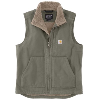 Carhartt Men's Duck Sherpa-Lined Mock Neck Vest