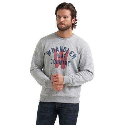 Wrangler Men's Logo Crew Fleece Sweatshirt