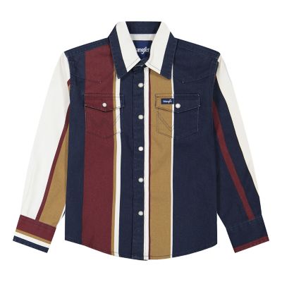 Wrangler Boys' Brushed Popper Shirt