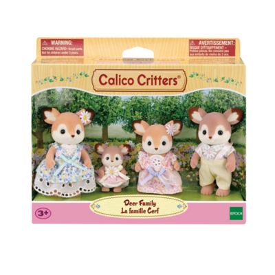 Calico Critters Deer Family, Set of 4 Collectble Doll Figures