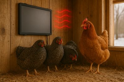 Image showing  Radiant Chicken Coop Heater