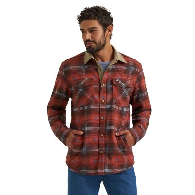Wrangler Men's ATG Lined Flannel Shirt Jacket