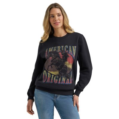 Wrangler Women's Bucking Horse Crew Fleece Sweatshirt