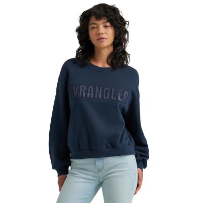 Wrangler Women's Oversized Fit Crew Sweatshirt
