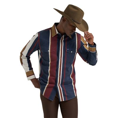 Wrangler Men's Brushed Popper Snap Shirt