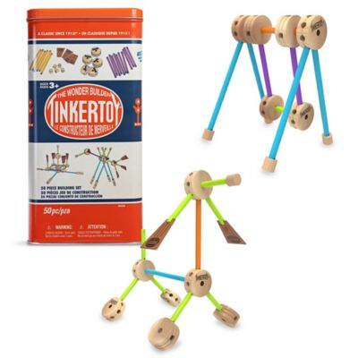 TINKERTOY Building Set in Tin