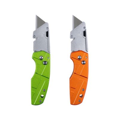 JobSmart Hi-Vis Folding Utility Knives, 2 pc.