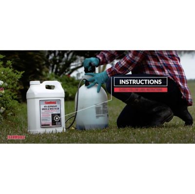 Image showing 6 th FarmWorks 3.5 gal. 41% Glyphosate Grass and Weed Killer Concentrate, Bucket with Spouted Lid