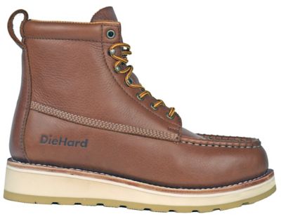Image showing 4 th DieHard Men's Malibu 6 in. Soft Toe Work Boots Goodyear Welt Slip Resistant EH Supportive Work Boot