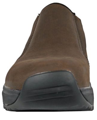 Image showing  Men's McKee Soft Toe Slip On Work Shoes Comfort Insole Slip Resistant EH Safety Footwear