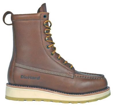 Image showing  Men's Malibu 8 in. Soft Toe Work Boots Goodyear Welt Slip Resistant EH High Shaft Safety Boot