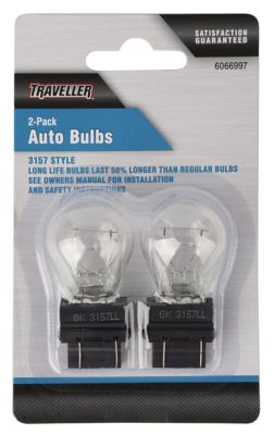 Traveller 3157LL Trailer Light Bulbs, Clear, 2 pk.