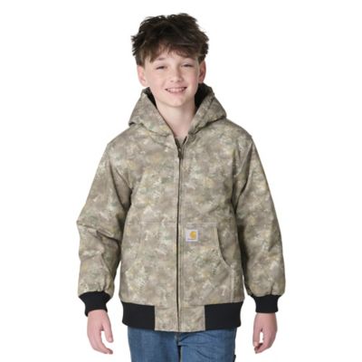 Carhartt Youth Boy Canvas Insulated Faded Camo Jacket