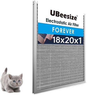 UBeesize 18 x 20 x 1 in. Aluminum Reusable Air Filter