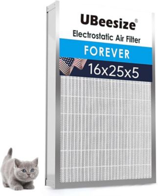 UBeesize 16 x 25 x 5 in. Aluminum Reusable Air Filter