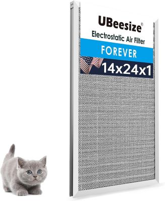 UBeesize 14 x 24 x 1 in. Aluminum Reusable Air Filter