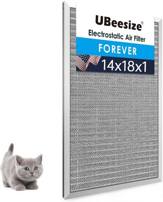 UBeesize 14 x 18 x 1 in. Aluminum Reusable Air Filter