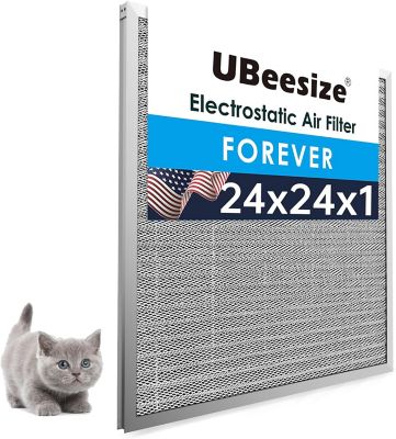 UBeesize 24 x 24 x 1 in. Aluminum Reusable Air Filter