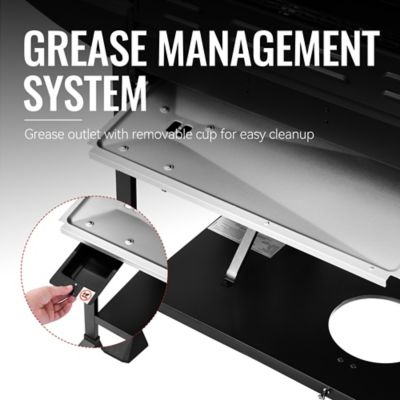 Image showing 6 th Royal Gourmet 4-Burner Gas Grill with Side Burner, Front Spice Rack