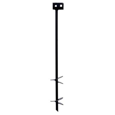 Tie Down Iron Root Double Head Double Helix Earth Anchor - 5/8 in. D x 30 in. L x (2) 4 in. Helix, Class 2, 8 pk.