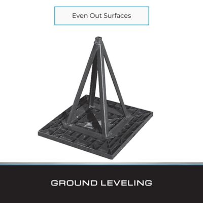 Image showing  ABS/Plastic Foundation Pads For Block and Steel Piers 16 in. x 18 in. 2 sq. ft. (288 sq. in.) , 4 pk.