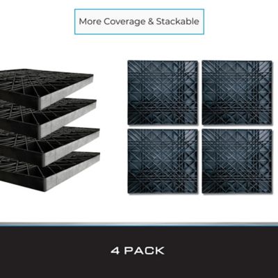 Image showing 5 th Tie Down ABS/Plastic Foundation Pads For Block and Steel Piers 16 in. x 18 in. 2 sq. ft. (288 sq. in.) , 4 pk.