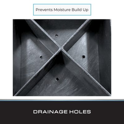 Image showing 6 th Tie Down ABS/Plastic Foundation Pads For Block and Steel Piers 16 in. x 18 in. 2 sq. ft. (288 sq. in.) , 4 pk.