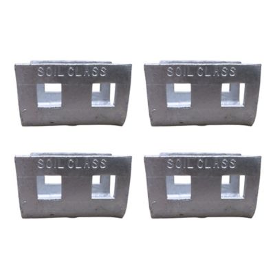 Tie Down 4 pk. Double Head Concrete Anchors, Galvanized Steel, Head Only, for Manufactured Housing & Concrete Slab Anchoring