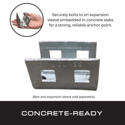 Image showing  4 pk. Double Head Concrete Anchors, Galvanized Steel, Head Only, for Manufactured Housing & Concrete Slab Anchoring