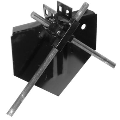 Image showing  Black Painted X-Plate Anchor 2,200 lb. Capacity, Horizontal Anchorage, 4 pk.