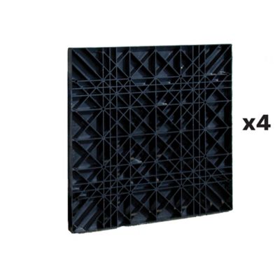 Tie Down ABS/Plastic Foundation Pads 24 in. x 24 in. 4 sq. ft. (576 sq. in.) , 4 pk.