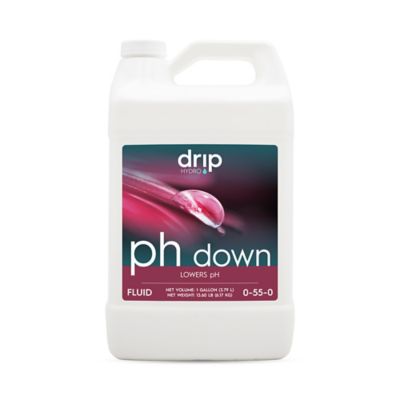 Drip Hydro 1 gal. (3.79L) pH Down 55% pH Buffer Hydroponic Nutrient Solution, 1 pk.