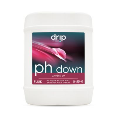Drip Hydro 5 gal. (18.93L) pH Down 55% pH Buffer Hydroponic Nutrient Solution, 1 pk.