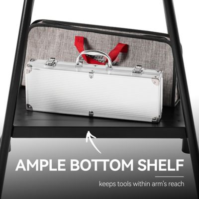 Image showing 5 th Royal Gourmet Portable 2-Burner Gas Grill with Stand and Shelf, 2-in-1 Grill & Griddle Combo