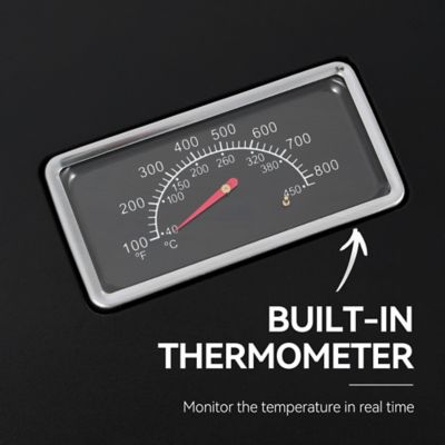 Image showing 5 th Royal Gourmet Portable Tabletop Gas Grill, 12,000 BTU Output for Outdoor Camping, Foldable Legs, Piezo Ignition