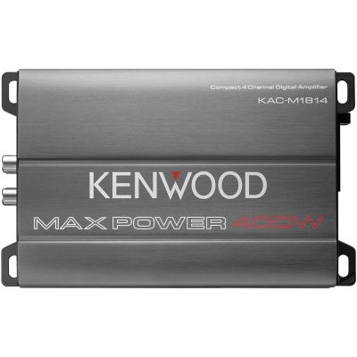 KENWOOD MaxPower Series KAC-M1814 400 W-Max 4-Channel Compact Marine, Powersports, Automotive Amp