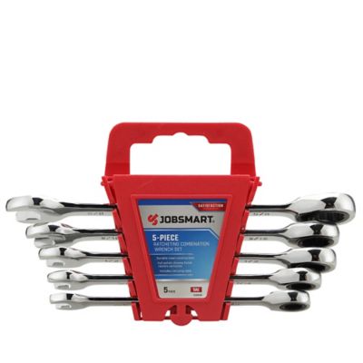JobSmart Assorted SAE Ratcheting Combination Wrench Set, 5 pc.