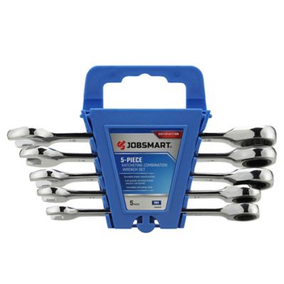 JobSmart Assorted Metric Ratcheting Combination Wrench Set, 5 pc.
