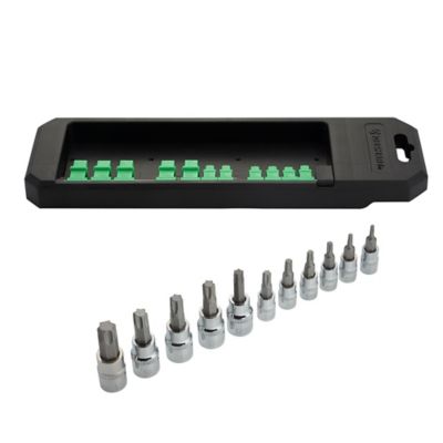 JobSmart 1/4 in./3/8 in. Drive SAE Torx Bit Socket Set, 11 pc.