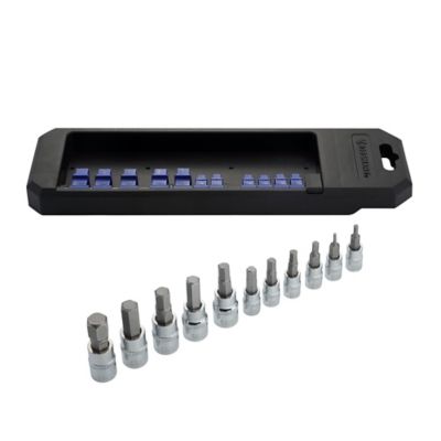 JobSmart 1/4 in./3/8 in. Drive Metric Hex Bit Socket Set, 11 pc.
