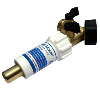 Image showing  Outdoor Faucet Freeze Protector & 2-Way Y Valve Shut-Off 3/4 in. Brass Hose Connector