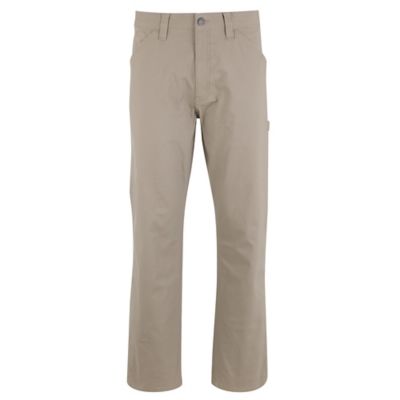 Blue Mountain Men's Stretch Flex Relaxed Fit Canvas Utility Work Pants