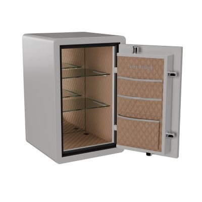 Image showing  2.6 cu. ft. Electronic Lock Select Fire/Waterproof Home and Office Safe, Frost Gray Gloss Metallic