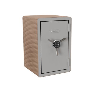 Sanctuary 2.6 cu. ft. Electronic Lock Select Fire/Waterproof Home and Office Safe with Fabric, Frost Gray Gloss Metallic