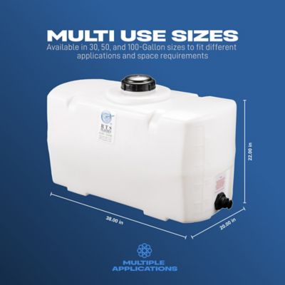 Image showing  Polyethylene PCO-50 gal. Tank For Water and Non-Flammable Liquids - Natural