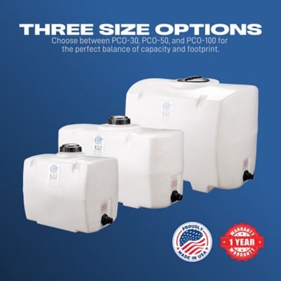 Image showing  Polyethylene PCO-50 gal. Tank For Water and Non-Flammable Liquids - Natural