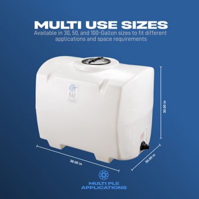 Image showing  Polyethylene PCO-100 gal. Tank For Water and Non-Flammable Liquids - Natural