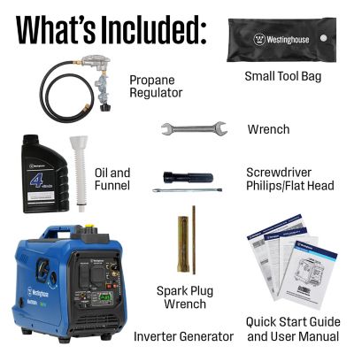 Image showing  2,800/2,200-Watt Dual-Fuel Portable Inverter Generator, RV-Ready, Gas/Propane, CO Sensor