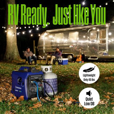 Image showing 7 th Westinghouse 2,800/2,200-Watt Dual-Fuel Portable Inverter Generator, RV-Ready, Gas/Propane, CO Sensor